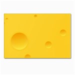 Cheese Texture, Yellow Backgronds, Food Textures, Slices Of Cheese Postcard 4 x 6  (Pkg of 10) Front