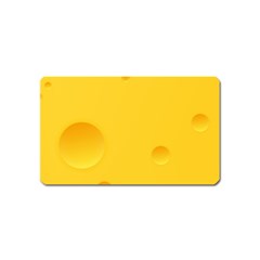 Cheese Texture, Yellow Backgronds, Food Textures, Slices Of Cheese Magnet (name Card) by nateshop