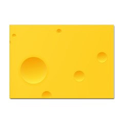 Cheese Texture, Yellow Backgronds, Food Textures, Slices Of Cheese Sticker A4 (100 Pack) by nateshop