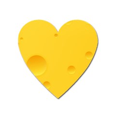 Cheese Texture, Yellow Backgronds, Food Textures, Slices Of Cheese Heart Magnet by nateshop