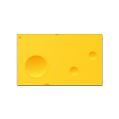 Cheese Texture, Yellow Backgronds, Food Textures, Slices Of Cheese Sticker Rectangular (100 Pack) by nateshop