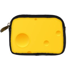 Cheese Texture, Yellow Backgronds, Food Textures, Slices Of Cheese Digital Camera Leather Case by nateshop