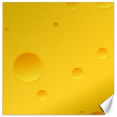 Cheese Texture, Yellow Backgronds, Food Textures, Slices Of Cheese Canvas 16  X 16  by nateshop