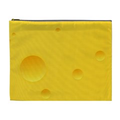 Cheese Texture, Yellow Backgronds, Food Textures, Slices Of Cheese Cosmetic Bag (xl) by nateshop