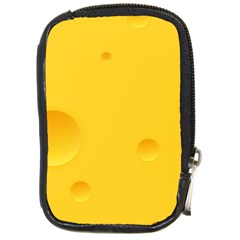 Cheese Texture, Yellow Backgronds, Food Textures, Slices Of Cheese Compact Camera Leather Case by nateshop