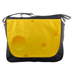 Cheese Texture, Yellow Backgronds, Food Textures, Slices Of Cheese Messenger Bag by nateshop