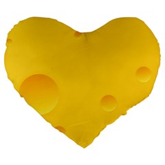 Cheese Texture, Yellow Backgronds, Food Textures, Slices Of Cheese Large 19  Premium Heart Shape Cushions