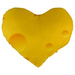 Cheese Texture, Yellow Backgronds, Food Textures, Slices Of Cheese Large 19  Premium Heart Shape Cushions Front