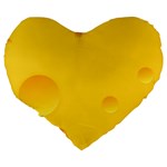 Cheese Texture, Yellow Backgronds, Food Textures, Slices Of Cheese Large 19  Premium Heart Shape Cushions Back