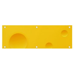 Cheese Texture, Yellow Backgronds, Food Textures, Slices Of Cheese Banner And Sign 6  X 2  by nateshop