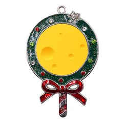 Cheese Texture, Yellow Backgronds, Food Textures, Slices Of Cheese Metal X mas Lollipop With Crystal Ornament by nateshop