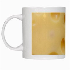 Cheese Texture, Yellow Cheese Background White Mug by nateshop