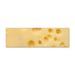 Cheese Texture, Yellow Cheese Background Sticker (bumper) by nateshop