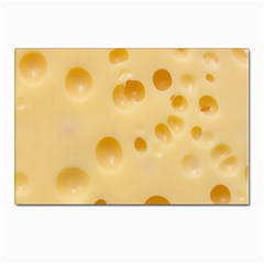 Cheese Texture, Yellow Cheese Background Postcards 5  X 7  (pkg Of 10) by nateshop