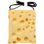 Cheese Texture, Yellow Cheese Background Shoulder Sling Bag Front