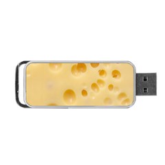 Cheese Texture, Yellow Cheese Background Portable Usb Flash (one Side) by nateshop