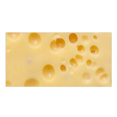 Cheese Texture, Yellow Cheese Background Satin Shawl 45  X 80  by nateshop