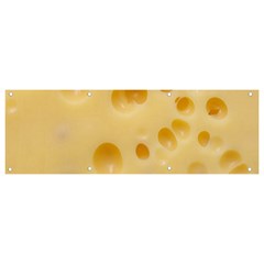 Cheese Texture, Yellow Cheese Background Banner And Sign 9  X 3  by nateshop