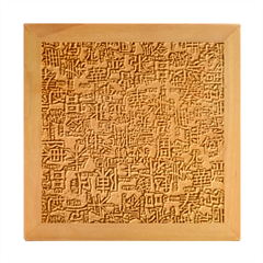 Chinese Hieroglyphs Patterns, Chinese Ornaments, Red Chinese Wood Photo Frame Cube by nateshop