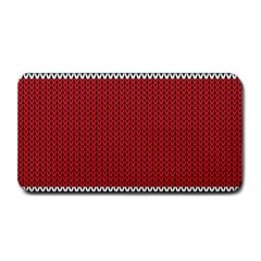 Christmas Pattern, Fabric Texture, Knitted Red Background Medium Bar Mat by nateshop