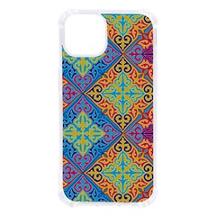 Colorful Floral Ornament, Floral Patterns Iphone 13 Tpu Uv Print Case by nateshop