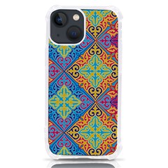 Colorful Floral Ornament, Floral Patterns Iphone 13 Mini Tpu Uv Print Case by nateshop