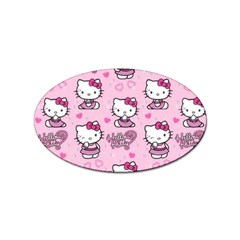 Cute Hello Kitty Collage, Cute Hello Kitty Sticker Oval (10 Pack) by nateshop