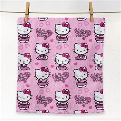 Cute Hello Kitty Collage, Cute Hello Kitty Face Towel by nateshop