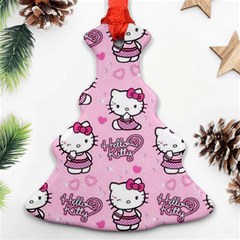 Cute Hello Kitty Collage, Cute Hello Kitty Christmas Tree Ornament (two Sides) by nateshop