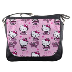 Cute Hello Kitty Collage, Cute Hello Kitty Messenger Bag by nateshop