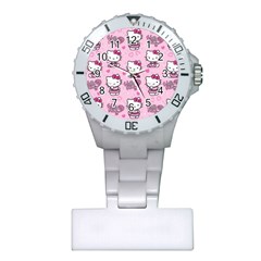 Cute Hello Kitty Collage, Cute Hello Kitty Plastic Nurses Watch by nateshop