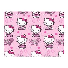 Cute Hello Kitty Collage, Cute Hello Kitty Two Sides Premium Plush Fleece Blanket (mini) by nateshop