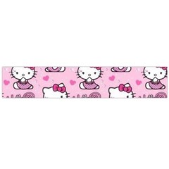 Cute Hello Kitty Collage, Cute Hello Kitty Large Premium Plush Fleece Scarf  by nateshop