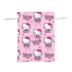 Cute Hello Kitty Collage, Cute Hello Kitty Lightweight Drawstring Pouch (l) by nateshop