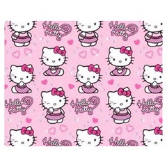 Cute Hello Kitty Collage, Cute Hello Kitty Premium Plush Fleece Blanket (medium) by nateshop