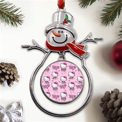 Cute Hello Kitty Collage, Cute Hello Kitty Metal Snowman Ornament by nateshop