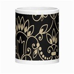 Decorative Ornament Texture, Retro Floral Texture, Vintage Texture, Gray Morph Mug Center