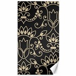 Decorative Ornament Texture, Retro Floral Texture, Vintage Texture, Gray Canvas 40  x 72  39.28 x69.23  Canvas - 1