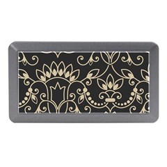 Decorative Ornament Texture, Retro Floral Texture, Vintage Texture, Gray Memory Card Reader (mini) by nateshop