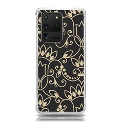 Decorative Ornament Texture, Retro Floral Texture, Vintage Texture, Gray Samsung Galaxy S20 Ultra 6 9 Inch Tpu Uv Case by nateshop