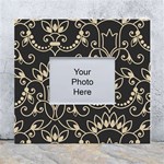 Decorative Ornament Texture, Retro Floral Texture, Vintage Texture, Gray White Wall Photo Frame 5  x 7  Front