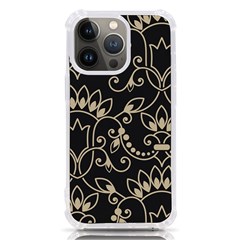 Decorative Ornament Texture, Retro Floral Texture, Vintage Texture, Gray Iphone 13 Pro Tpu Uv Print Case by nateshop