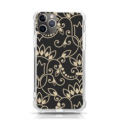 Decorative Ornament Texture, Retro Floral Texture, Vintage Texture, Gray Iphone 11 Pro 5 8 Inch Tpu Uv Print Case by nateshop