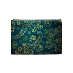 European Pattern, Blue, Desenho, Retro, Style Cosmetic Bag (medium) by nateshop