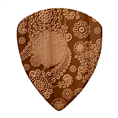 European Pattern, Blue, Desenho, Retro, Style Wood Guitar Pick (set Of 10) by nateshop