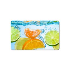 Fruits, Fruit, Lemon, Lime, Mandarin, Water, Orange Magnet (name Card) by nateshop