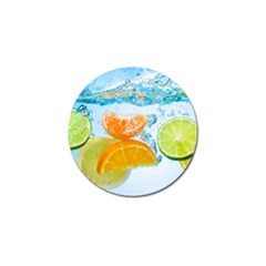 Fruits, Fruit, Lemon, Lime, Mandarin, Water, Orange Golf Ball Marker (4 Pack) by nateshop