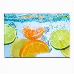 Fruits, Fruit, Lemon, Lime, Mandarin, Water, Orange Postcard 4 x 6  (pkg Of 10) by nateshop