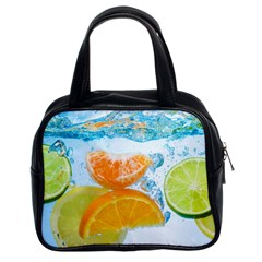 Fruits, Fruit, Lemon, Lime, Mandarin, Water, Orange Classic Handbag (two Sides) by nateshop