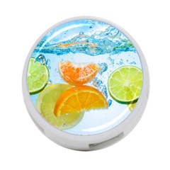 Fruits, Fruit, Lemon, Lime, Mandarin, Water, Orange 4-port Usb Hub (one Side) by nateshop